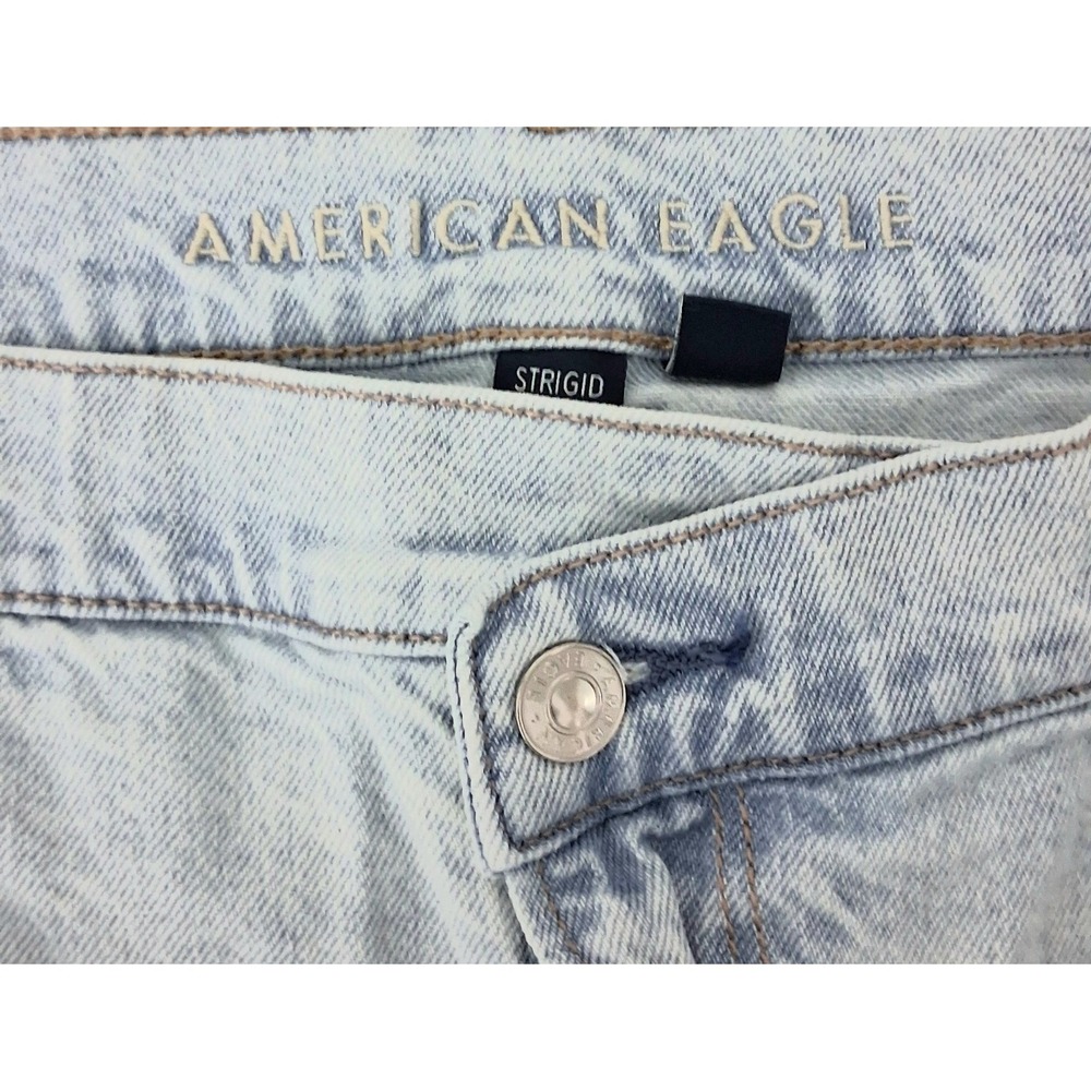 American Eagle Jeans Women's Size 20 Light Wash Highest Rise Baggy Straight - Picture 5 of 14